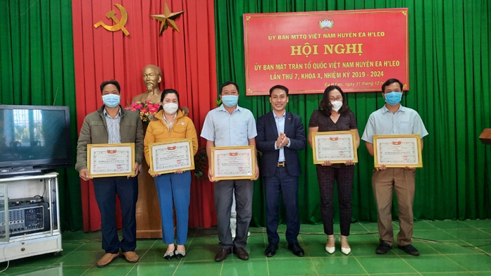 Ủy ban MTTQ Việt Nam huyện Ea H’Leo tổng kết công tác năm 2021